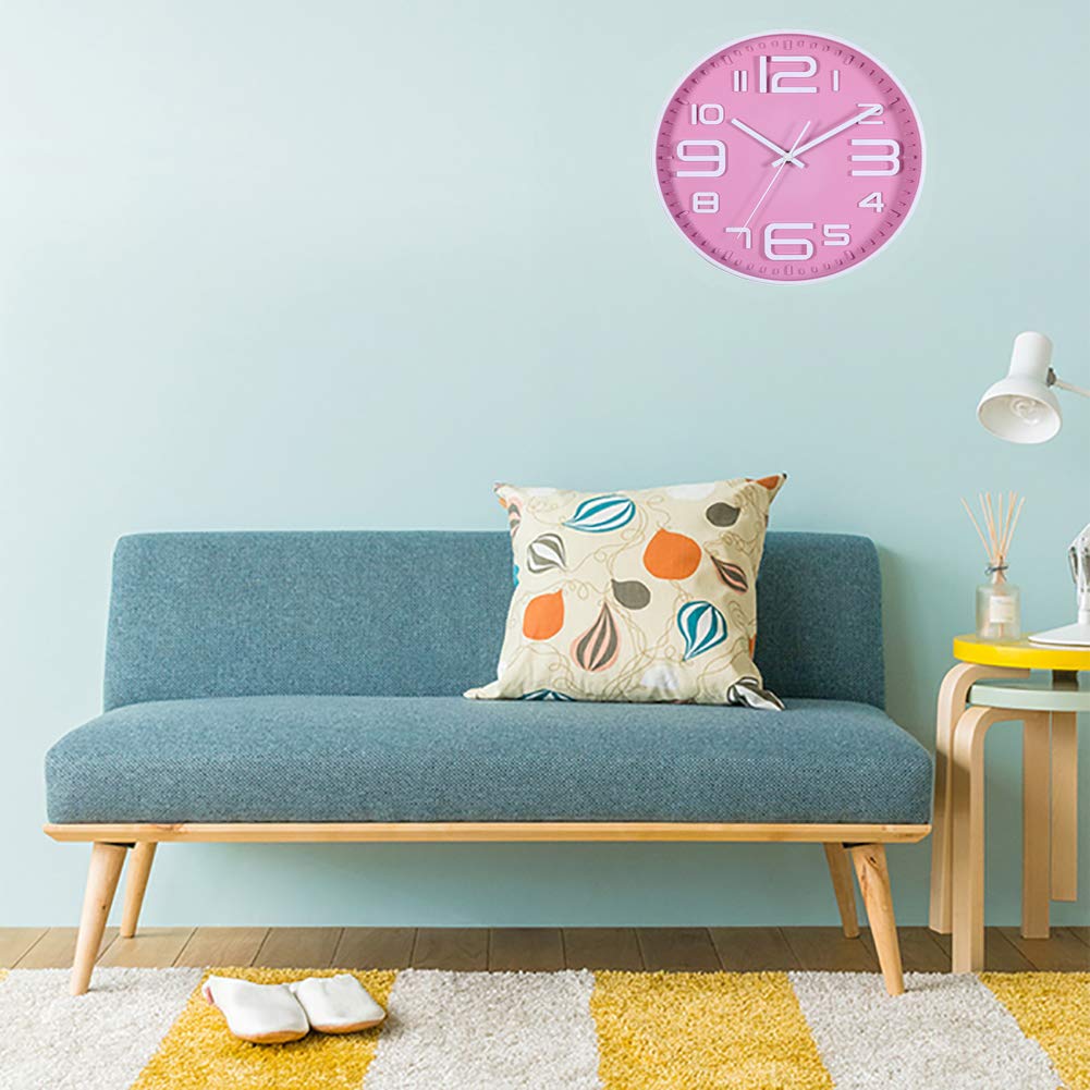 Amazon.co.jp: Snifu 時計 壁 掛け時計 10インチ 北欧風 丸形 壁掛け